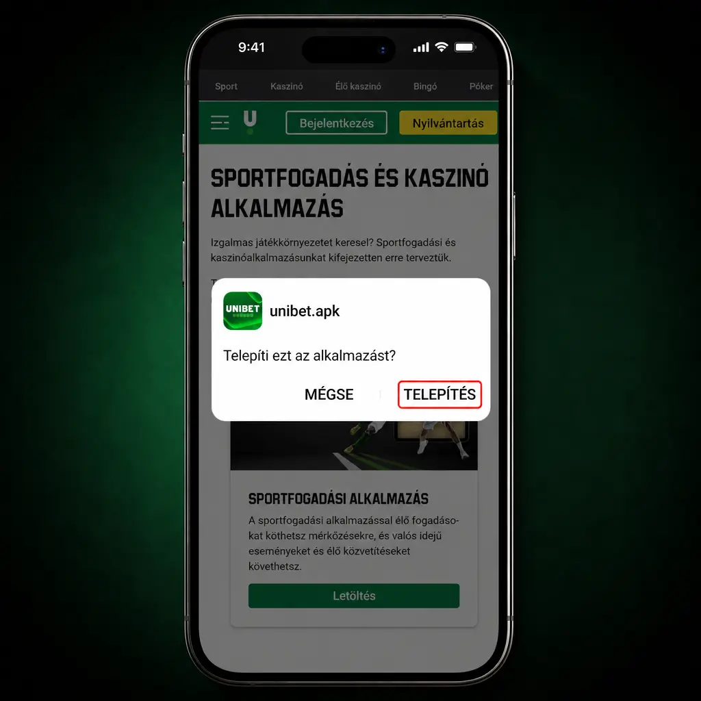 Android telepítési útmutató az Unibet app APK fájljához, letöltési és beállítási lépésekkel