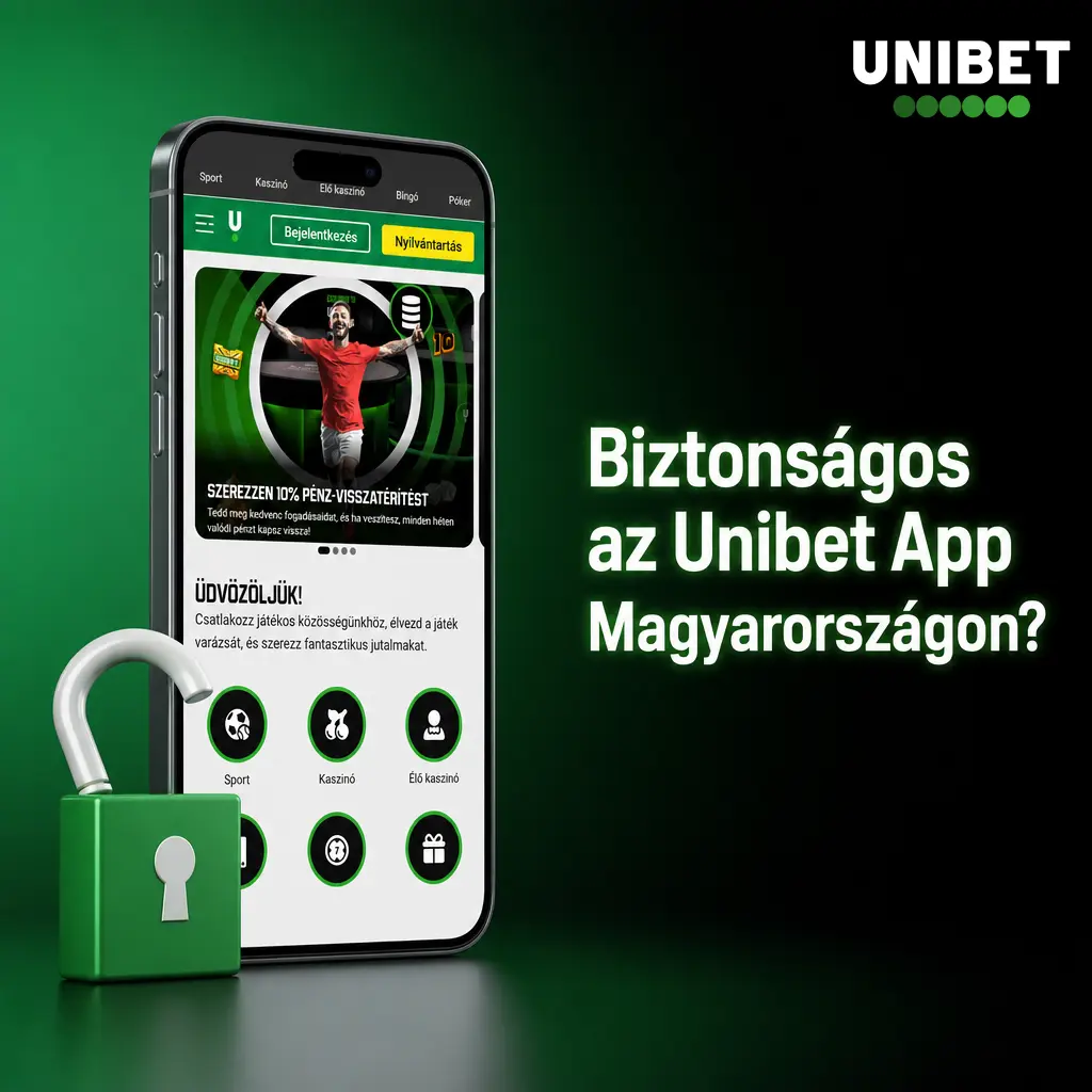 Unibet App biztonsági jellemzői: SSL titkosítás, UKGC és MGA licenc magyar játékosoknak