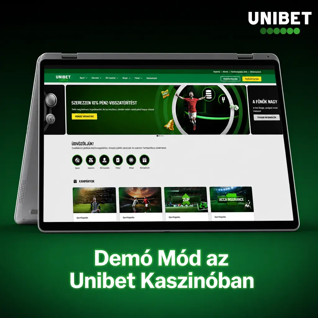 Unibet kaszinó demó mód – virtuális egyenleggel játszható nyerőgépek regisztráció nélkül