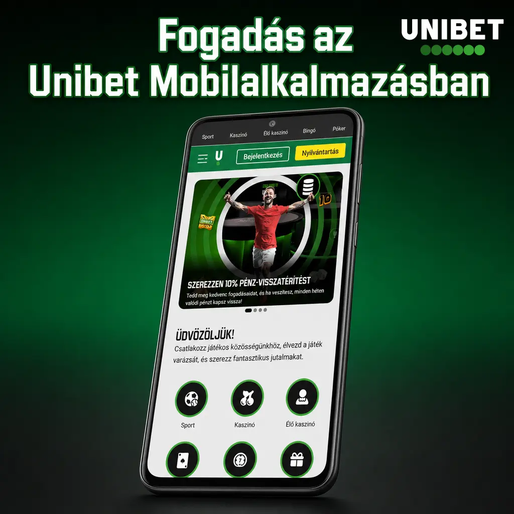 Unibet mobilalkalmazás iOS és Android rendszeren – élő fogadás, Cash Out és befizetés mobilról