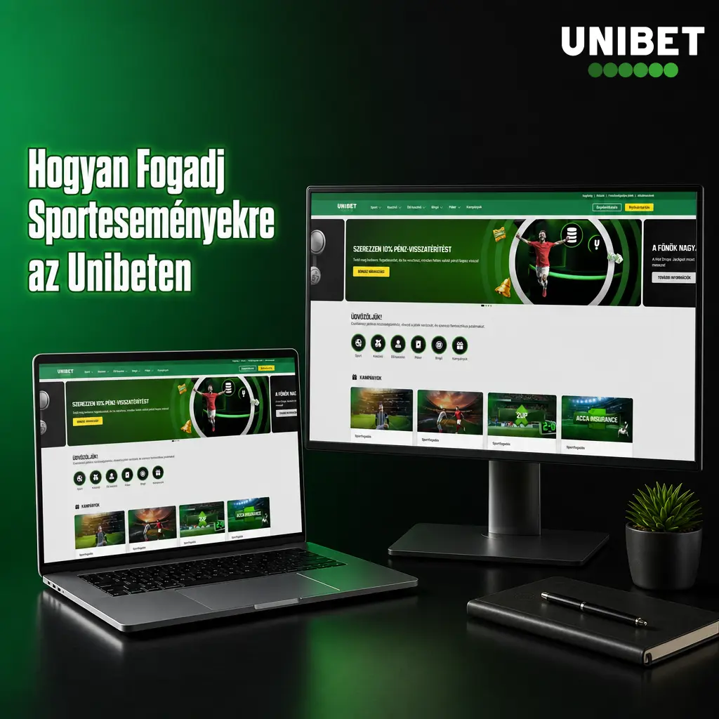 Unibet sportfogadás lépései: regisztráció, befizetés, esemény kiválasztása és fogadás leadása