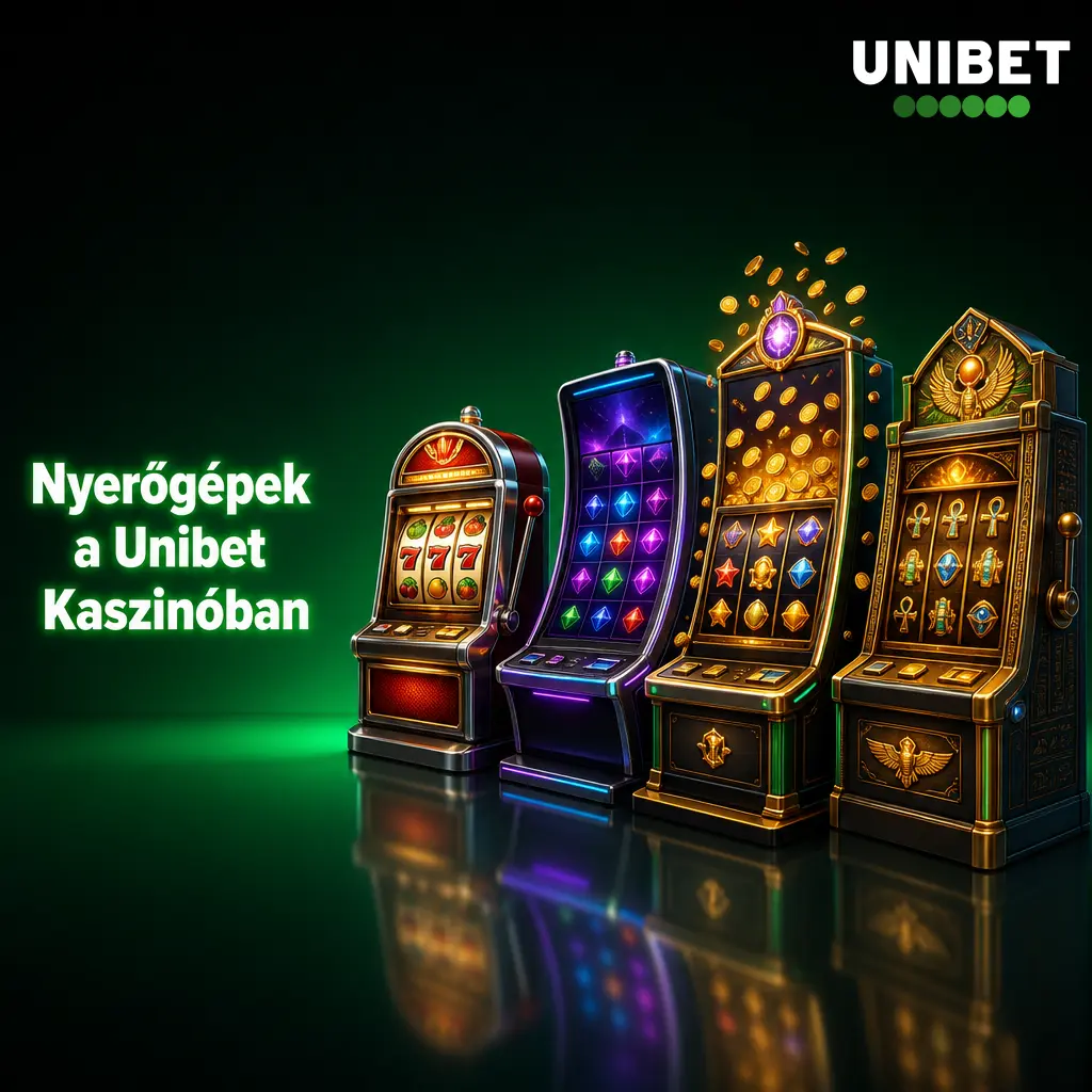 Unibet Kaszinó nyerőgép-lobby klasszikus, 3D, Megaways és jackpot játékokkal, demo móddal