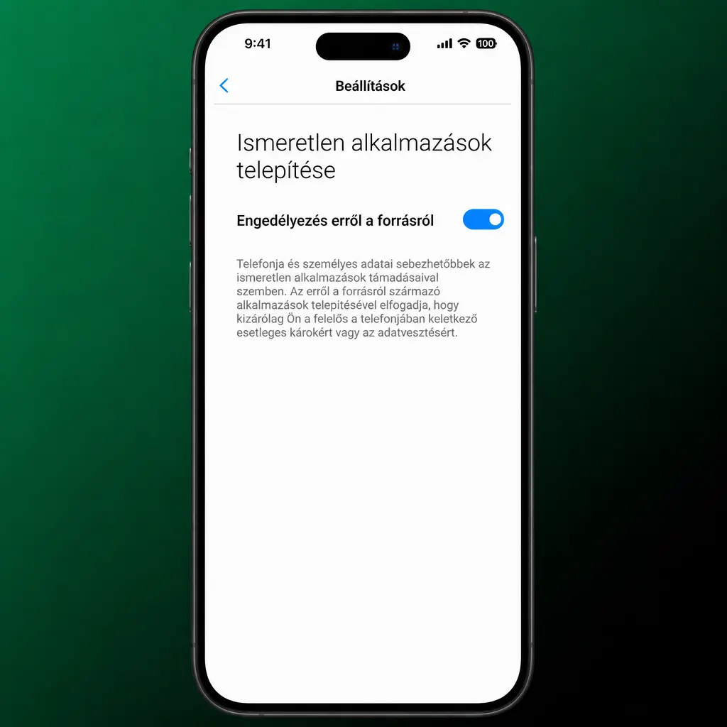 Unibet Android alkalmazás APK-letöltési és telepítési útmutató ismeretlen forrás engedélyezésével