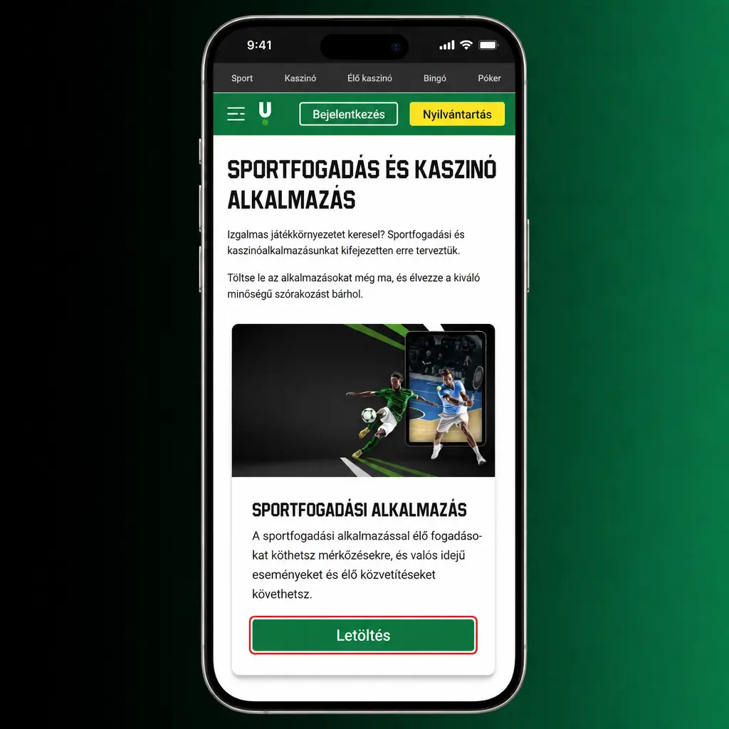 Unibet iOS PWA telepítési útmutató Safari böngészőben iPhone vagy iPad készüléken
