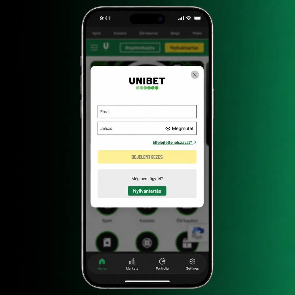 Unibet iOS PWA telepítési útmutató Safari böngészőben iPhone és iPad készülékekhez
