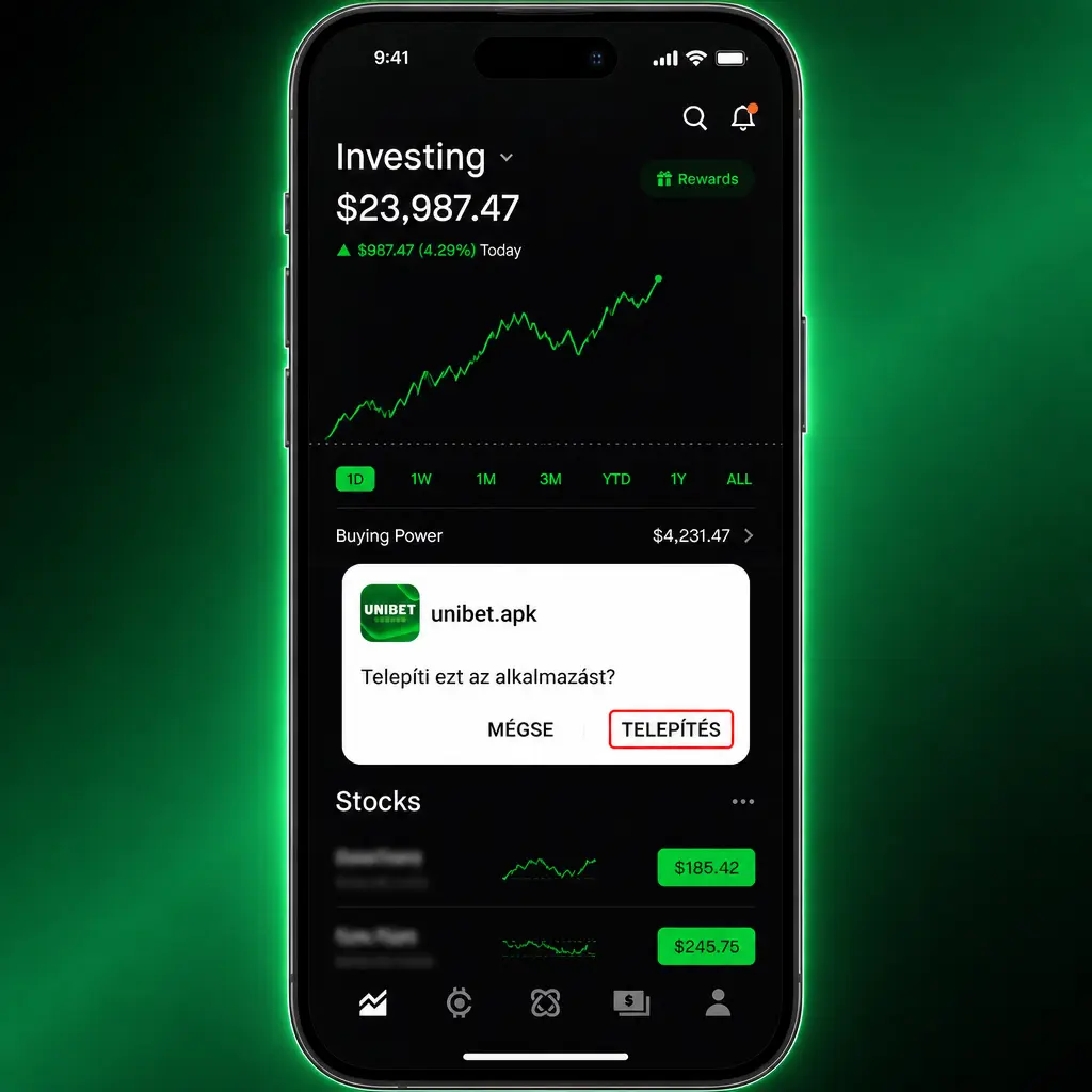 Unibet Android alkalmazás telepítési útmutató APK letöltéssel és böngészős telepítés engedélyezésével