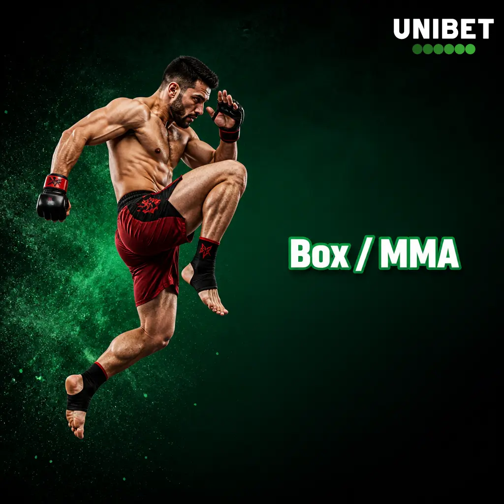 UFC, PFL és Bellator MMA fogadási piacok az Unibeten, profi box WBC, WBA, IBF meccsekkel