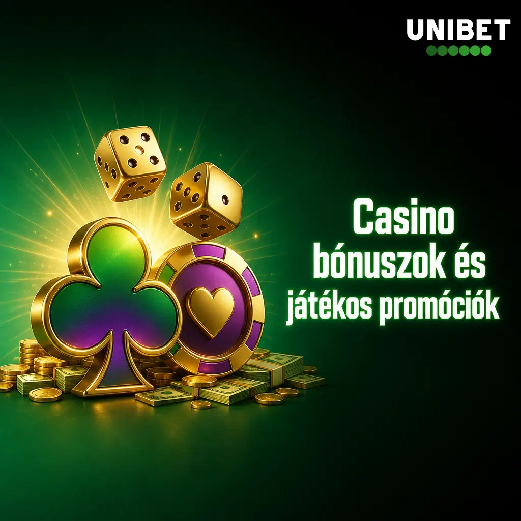 Casino bónuszok, free spin, cashback, verseny és befizetési promóciók fiókmenüben megjelenítve