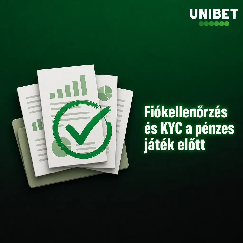 Unibet KYC fiókellenőrzés személyi, lakcím- és fizetési dokumentumok feltöltésével