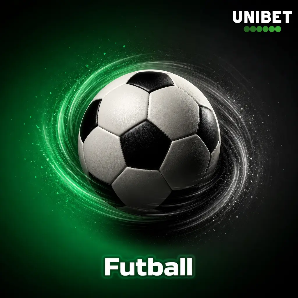 Futball mérkőzés élő közvetítése az Unibet platformon, 300+ fogadási piaccal és top ligákkal