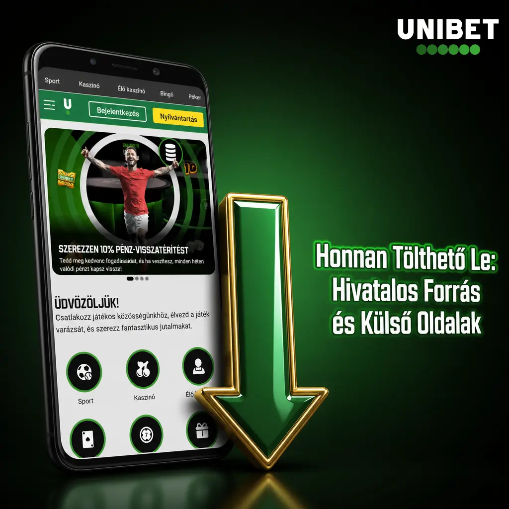 Hivatalos APK letöltési forrás logója, biztonságos gomb az oldal alján, harmadik feles oldalak elkerülése