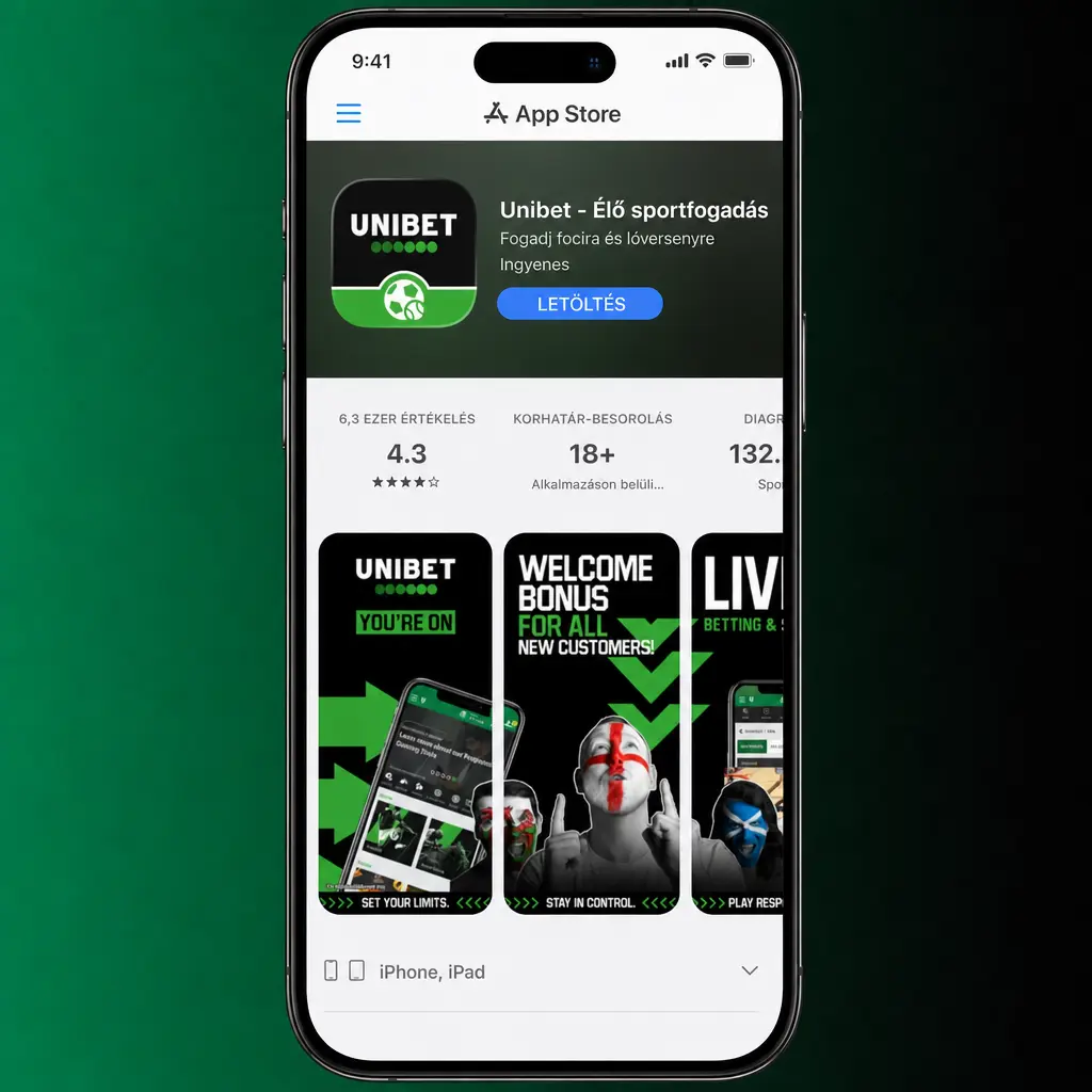 Unibet iOS app és PWA telepítési útmutató iPhone-on Safari kezdőképernyős parancsikonnal