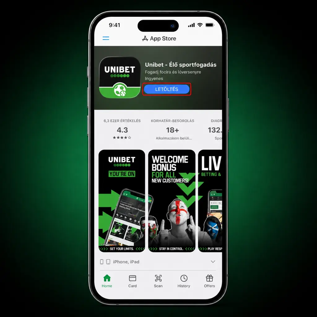 iPhone telepítési útmutató iOS app letöltéshez App Store-ból vagy Safari főképernyős hozzáadással