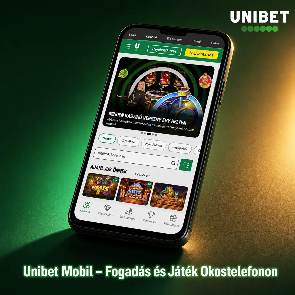 Unibet mobilalkalmazás sportfogadás és kaszinó okostelefonon, Android APK és iOS PWA telepítéssel