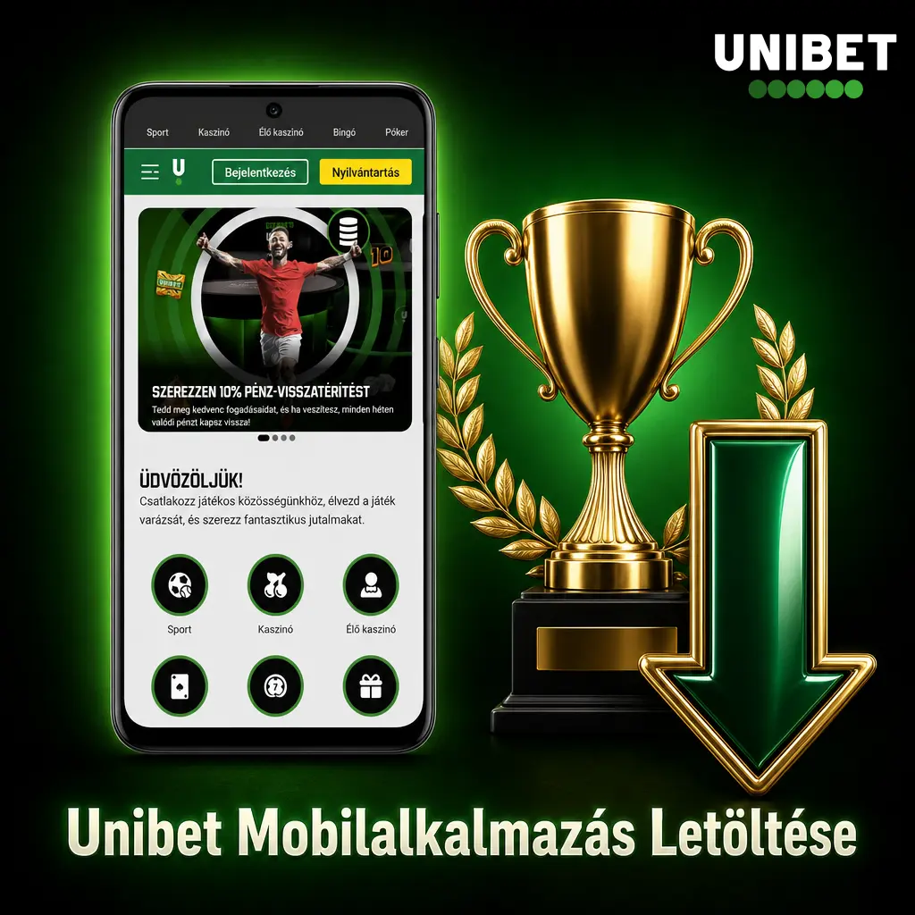 Unibet mobilalkalmazás letöltése iOS és Android rendszerre, bónuszok és promóciók elérésével