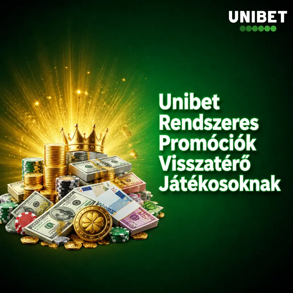 Unibet rendszeres promóciók visszatérő játékosoknak: Odds Boost, Cashback, Free Bet és hűségpontok