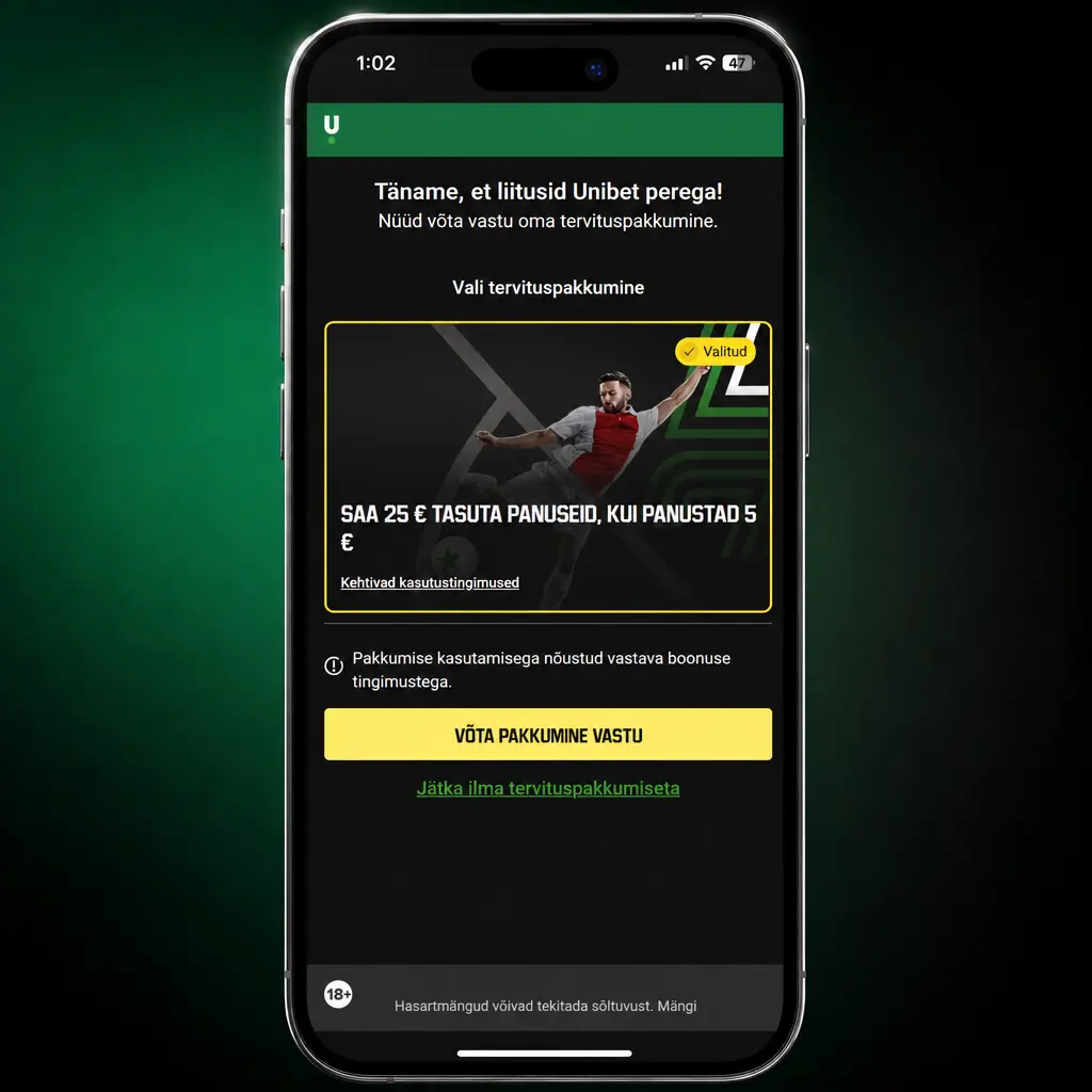 Üdvözlő bónusz igénylésének lépései sport és lóverseny Free Bet ajánlatokkal